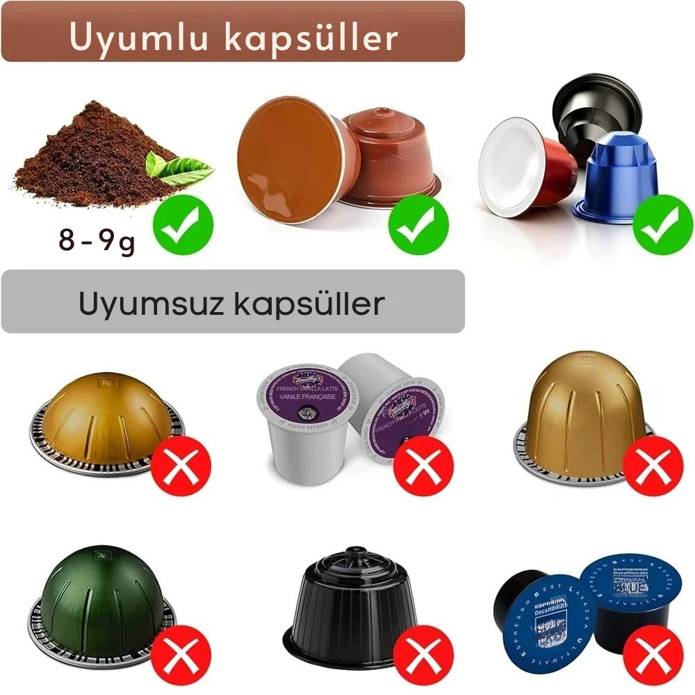 Üçü Bir Arada Taşınabilir Kahve Makinesi+ Termos